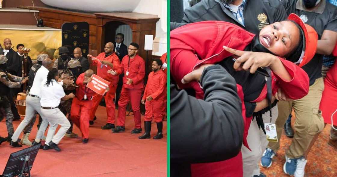 Parliament's Powers and Privileges Committee penalised members of the Economic Freedom Fighters for disrupting the SONA in 2022 Parliament's Powers and Privileges Committee penalised members of the Economic Freedom Fighters for disrupting the SONA in 2022