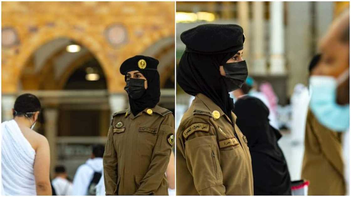 Photos of ‘First’ Female Security Officer Wearing Trousers in Saudi Arabia’s Grand Mosque Sparks Reactions