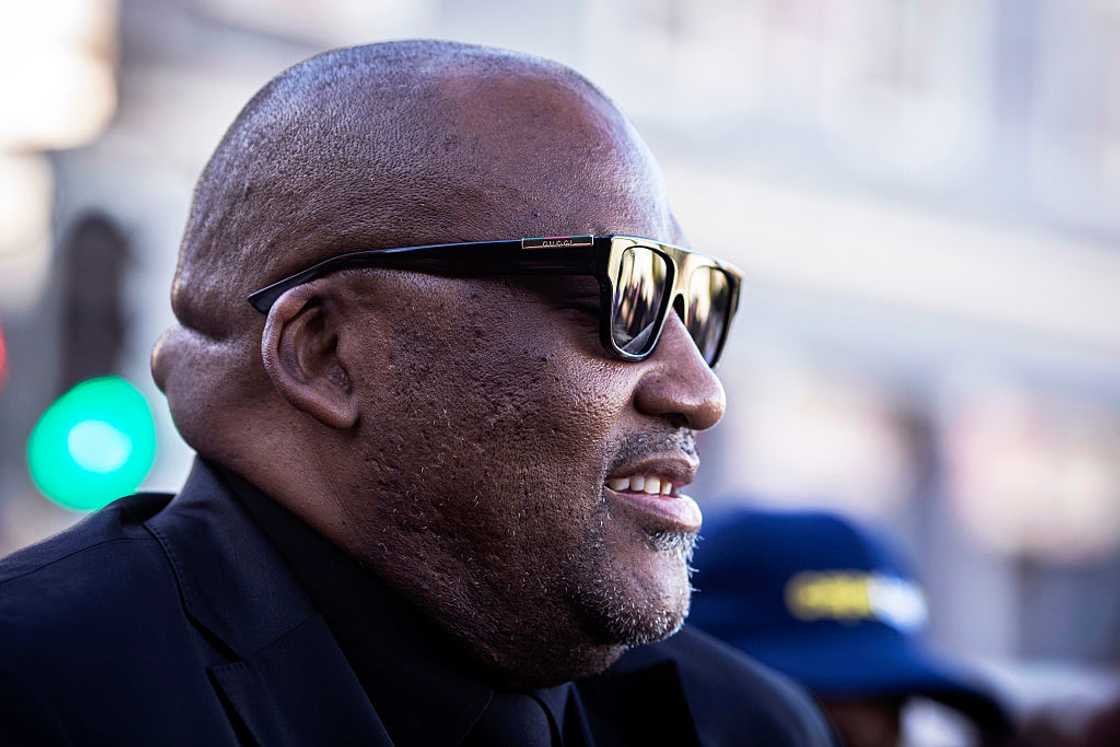 CAPE TOWN, SOUTH AFRICA - FEBRUARY 12: Minister of Sport, Arts and Culture Gayton McKenzie arrives before South African President Cyril Ramaphosa speaks during the State of the Nation Address on February 12, 2026