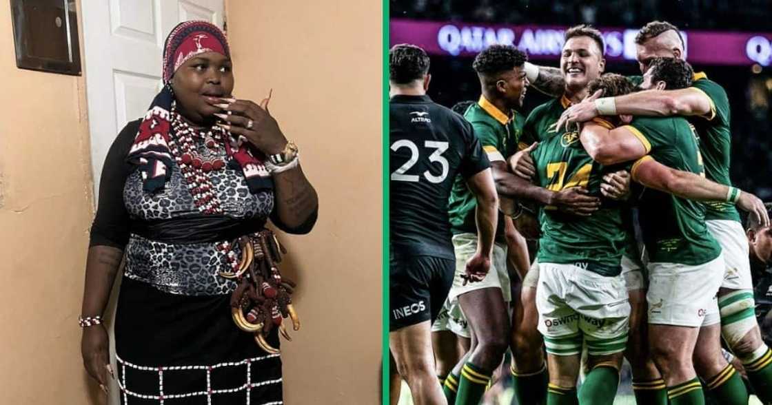 Mzansi credits Springboks' win to Gogo Maweni's powers Mzansi credits Springboks' win to Gogo Maweni's powers