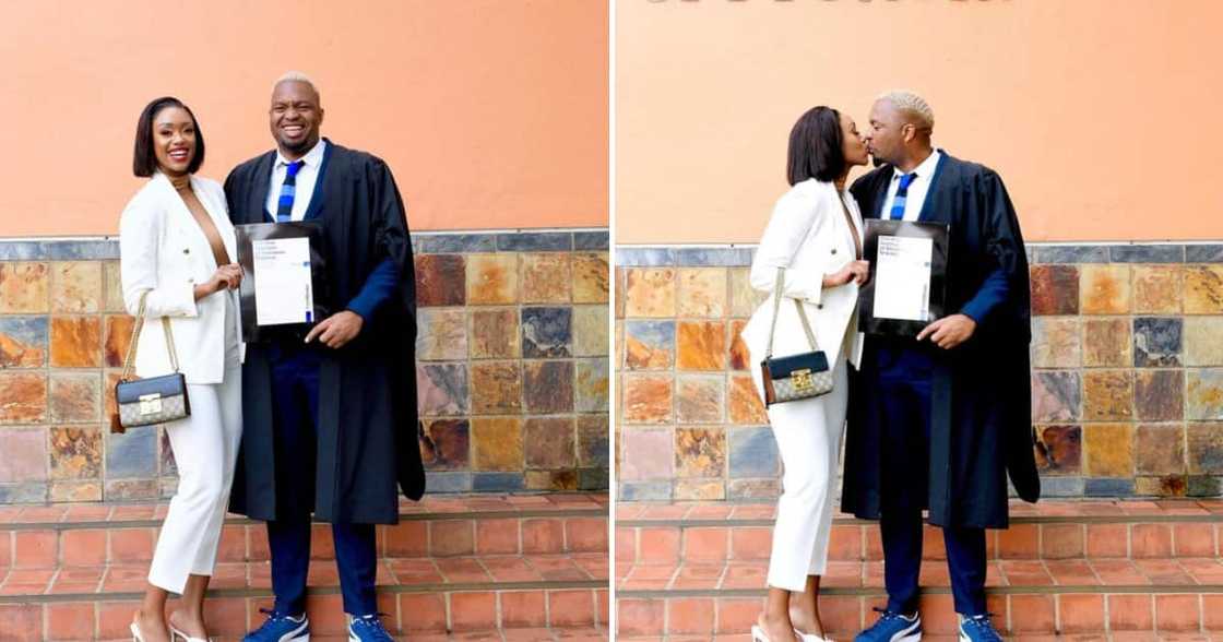 Itu Khune’s wife praised her hubby online for graduating from GIBS. Itu Khune’s wife praised her hubby online for graduating from GIBS.