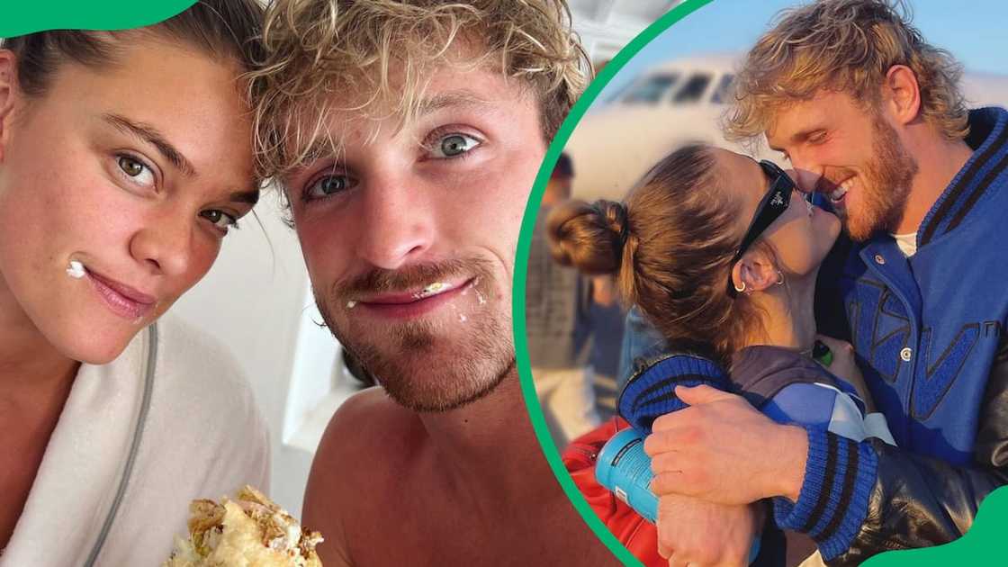 Nina Agdal and Logan Paul having a good time