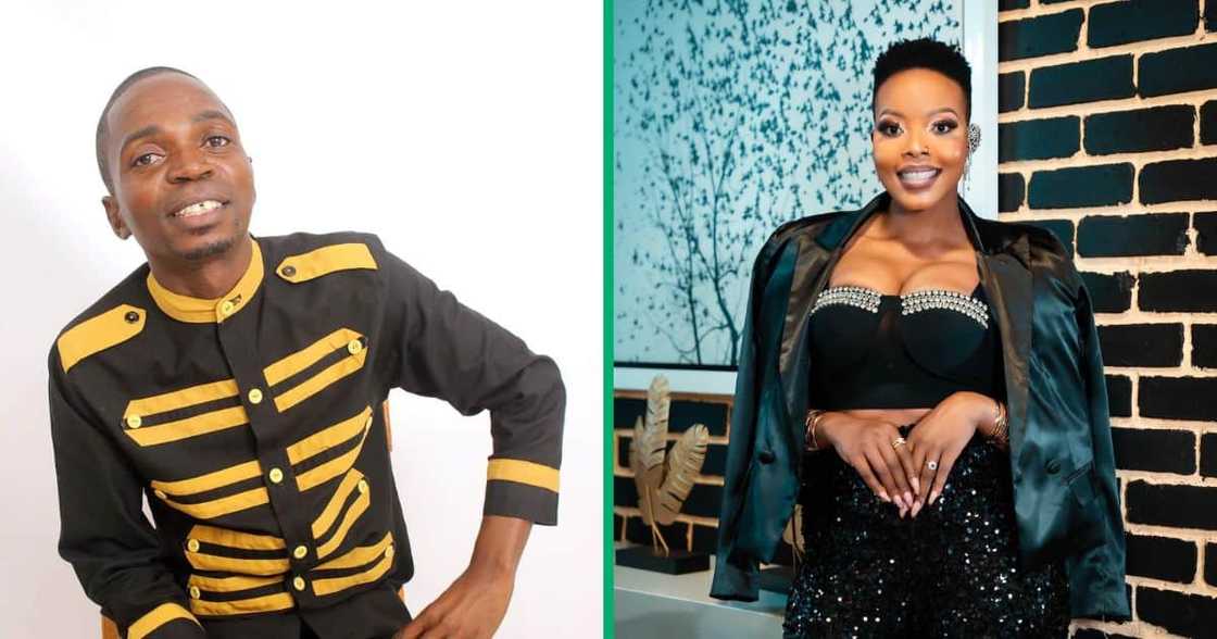 Disgraced Venda personality Livhuwani Madadzhe shared pictures of him and Grammy Award winner Nomcebo Zikode online. Disgraced Venda personality Livhuwani Madadzhe shared pictures of him and Grammy Award winner Nomcebo Zikode online.