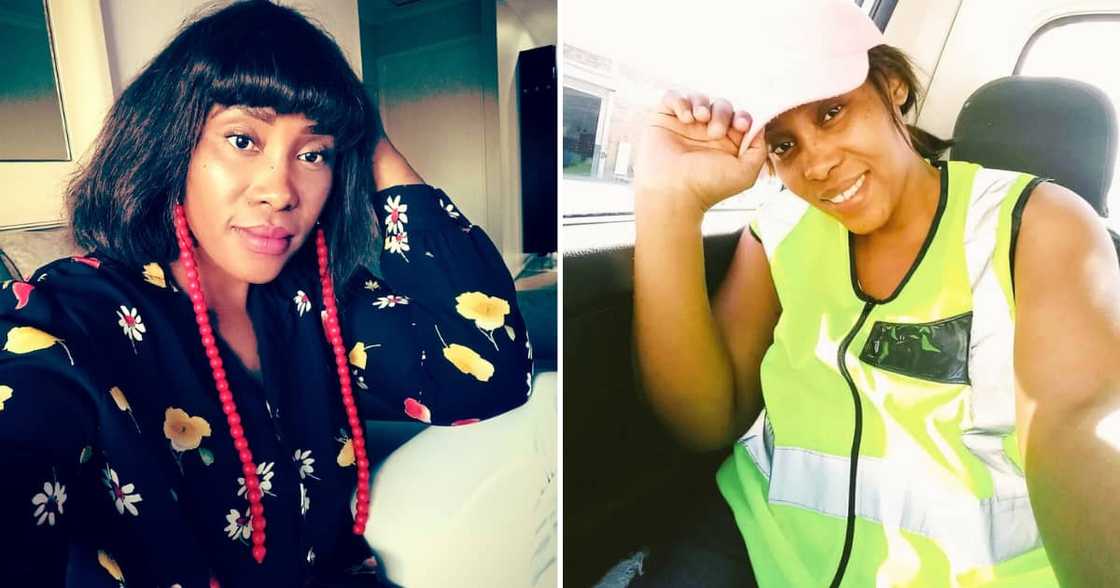 A hard-working female truck driver says she loves her job A hard-working female truck driver says she loves her job