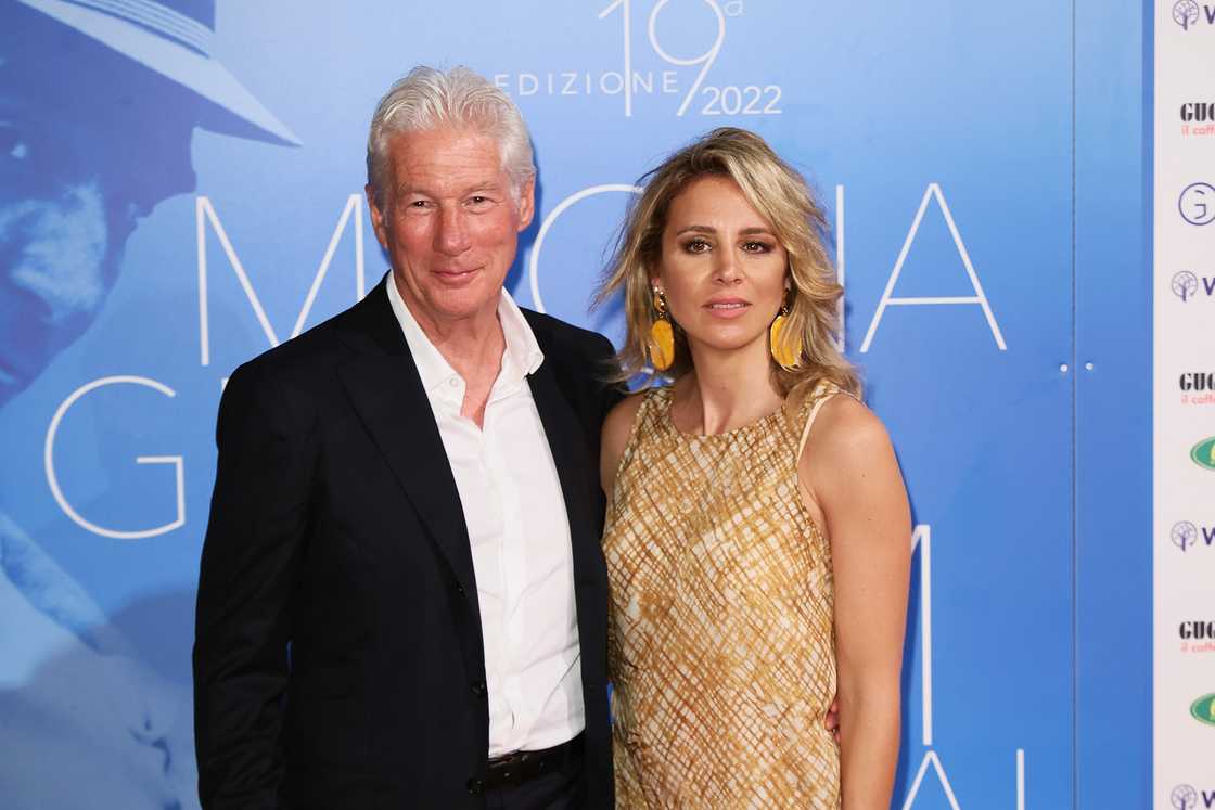 Richard Gere and Alejandra Silva in Catanzaro, Italy Richard Gere and Alejandra Silva in Catanzaro, Italy