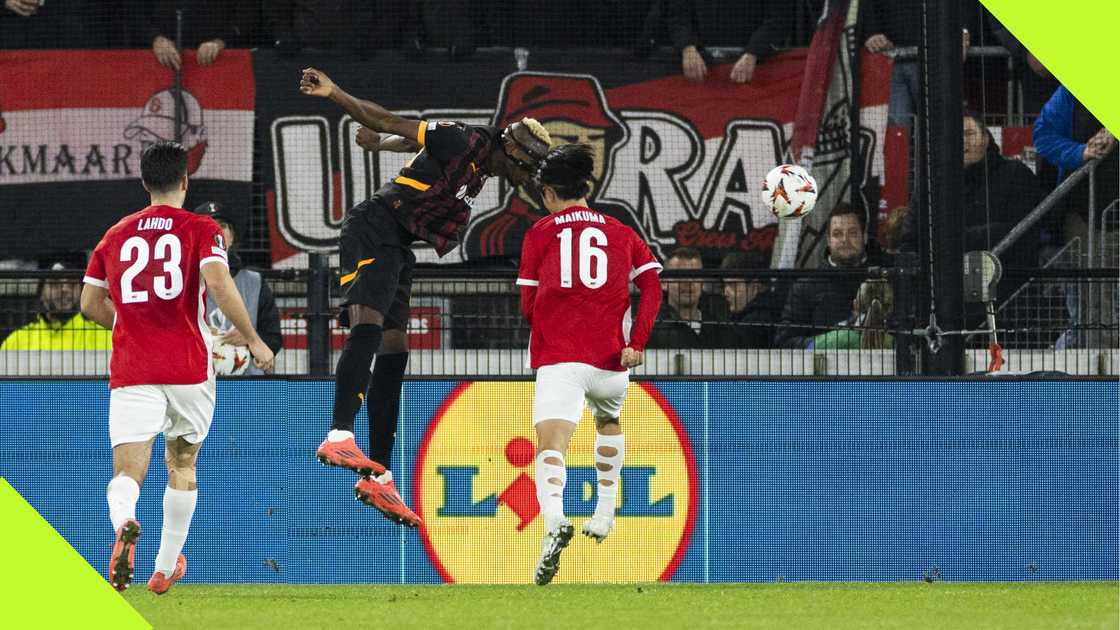 Victor Osimhen, Seiya Makuma, Galatasaray, AZ Alkmaar, Mayckel Lahdo, AFAS Stadium, Netherlands.