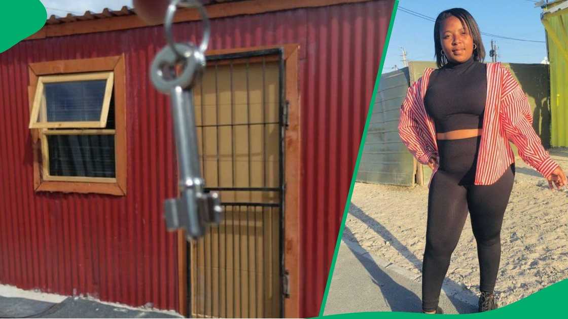A woman posted a picture of getting her own shack that went viral on Facebook. A woman posted a picture of getting her own shack that went viral on Facebook.
