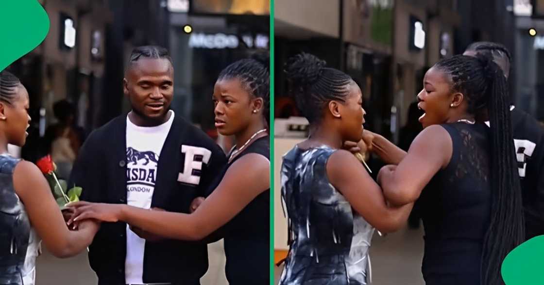 Lady fights for boyfriend Lady fights for boyfriend