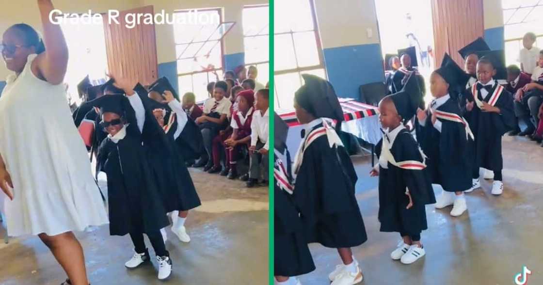 Grade R children at a graduation party Grade R children at a graduation party