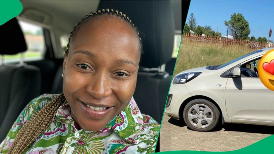 Woman reflects on her first car Woman reflects on her first car