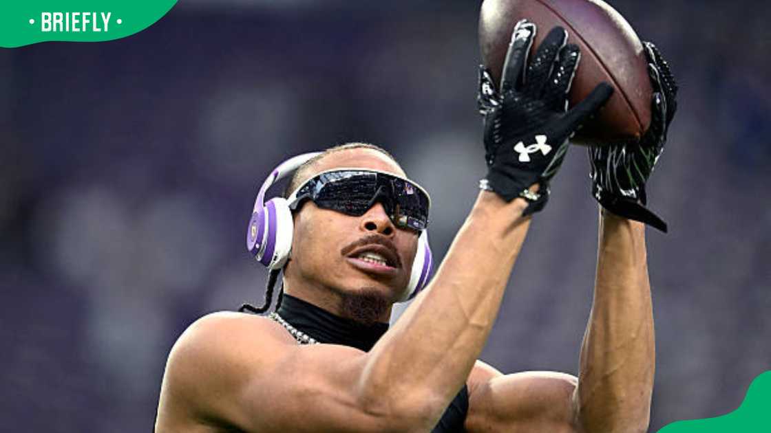 Justin Jefferson at U.S. Bank Stadium