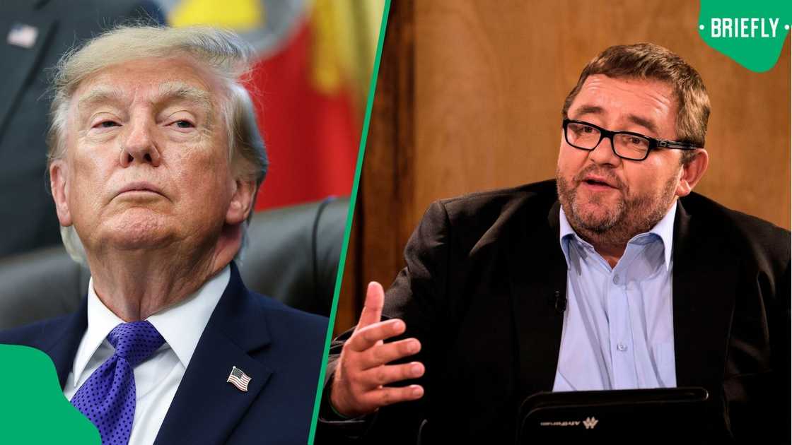 US President Donald Trump and AfriForum CEO Kallie Kriel US President Donald Trump and AfriForum CEO Kallie Kriel