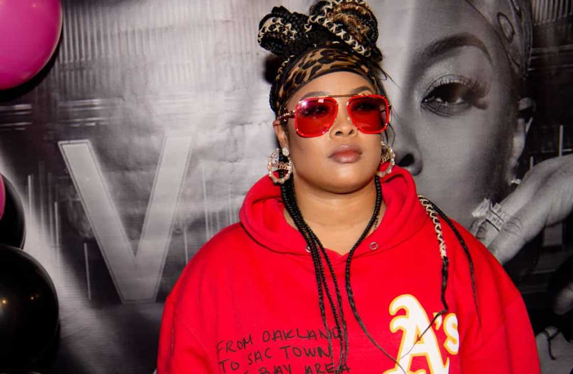 Da Brat at he new music listening party at EMBR Lounge Da Brat at he new music listening party at EMBR Lounge