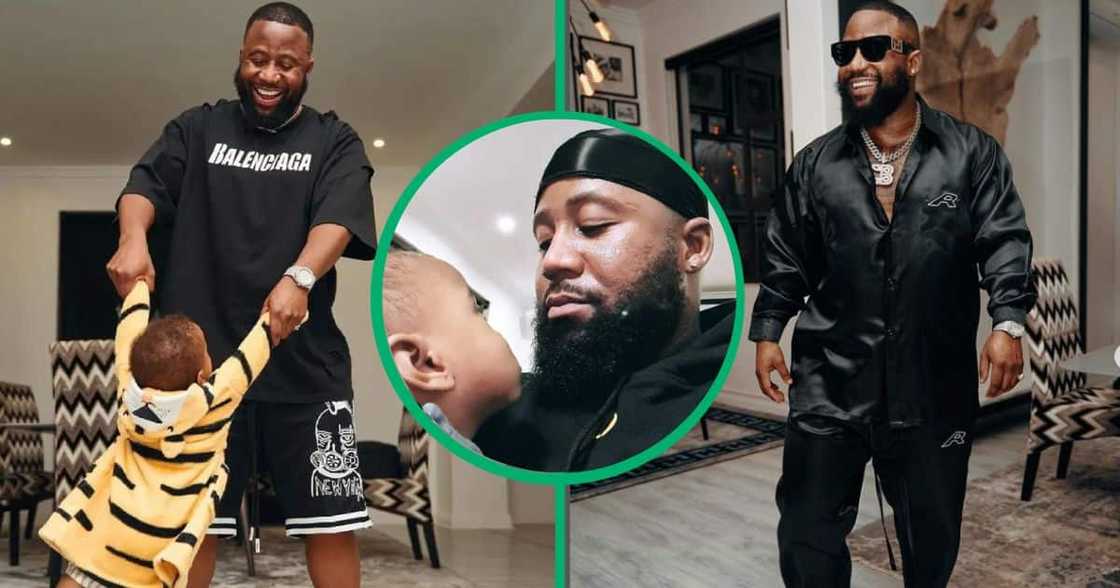 Cassper Nyovest celebrates Khotso.