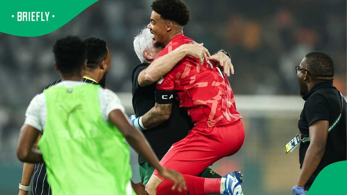 Ronwen Williams, Hugo Broos, Africa Cup of Nations, Cape Verde, and South Africa.