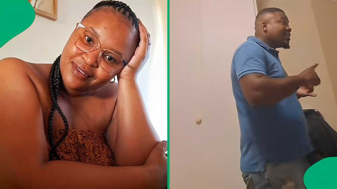 A TikTok video shows a woman gushing over her strict husband.