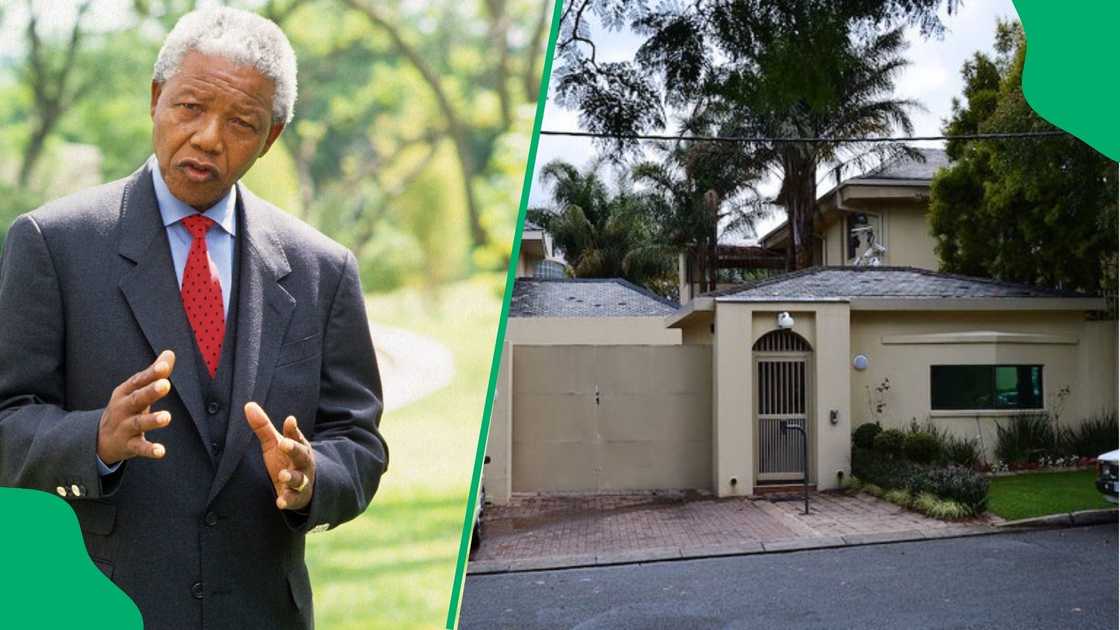 Nelson Mandela's Houghton home is a crime scene after a hijacked vehicle was found at the premises.