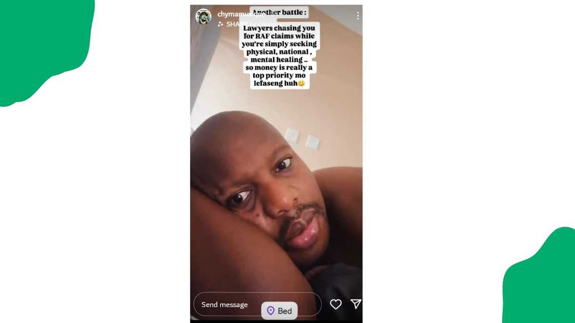 Musician Chymamusique reveals that lawyers want him for the Road Accident Fund