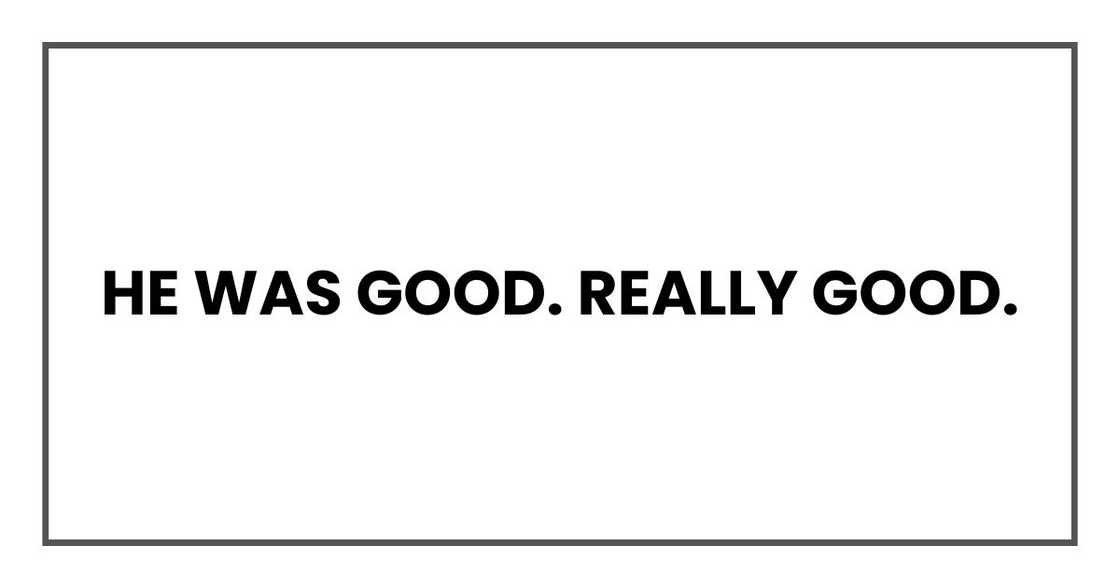 He was good. Really good. He was good. Really good.