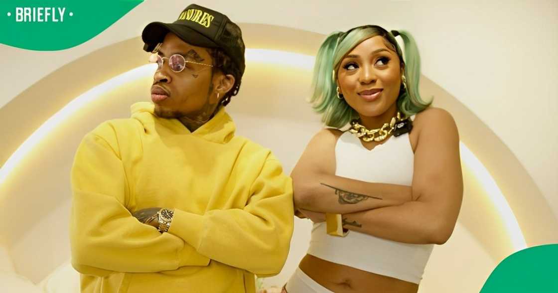 Nadia Nakai and Tshego launched their podcast Nadia Nakai and Tshego launched their podcast