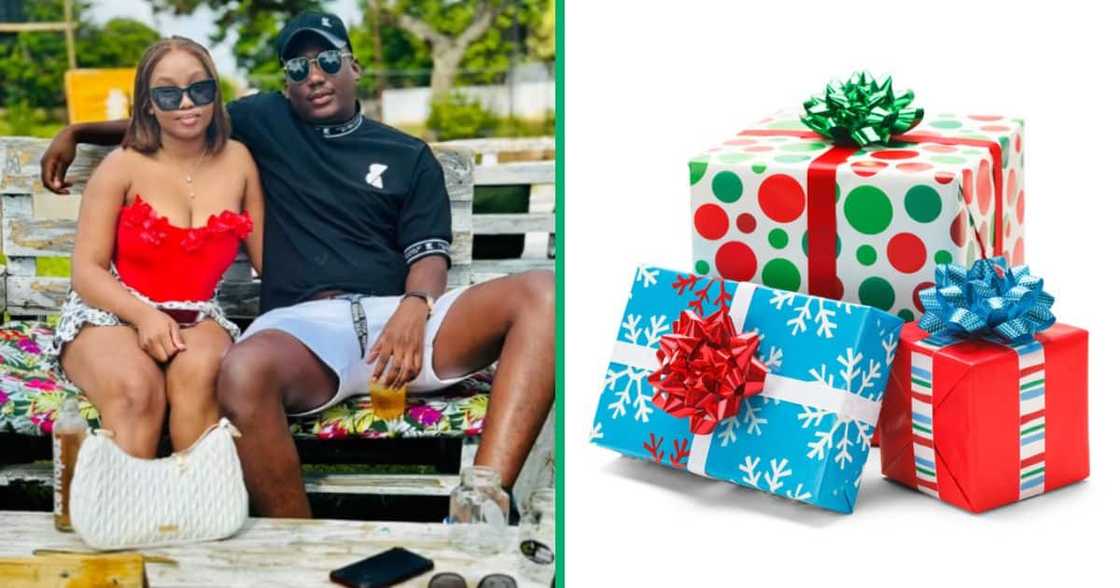 A woman spoiled her boyfriend with a PlayStation Five on his birthday. A woman spoiled her boyfriend with a PlayStation Five on his birthday.