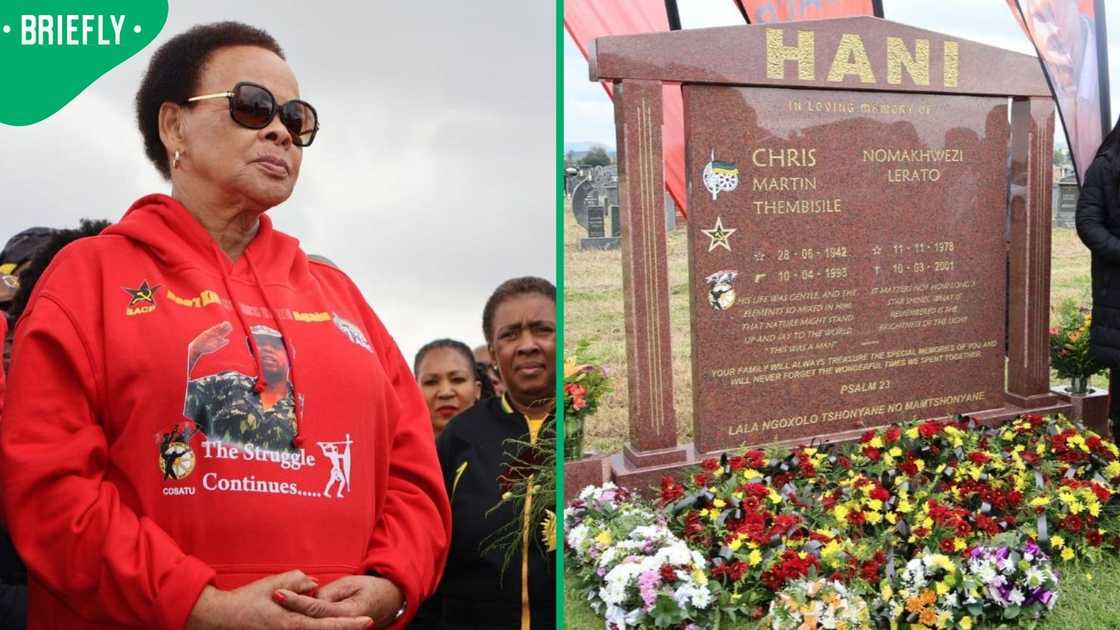 Limpho Hani criticised a planned event at her husband's grave
