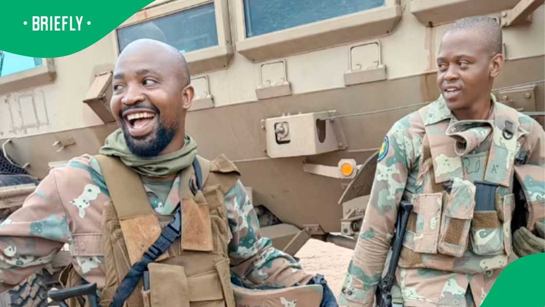 TikTok photos of South African soldiers