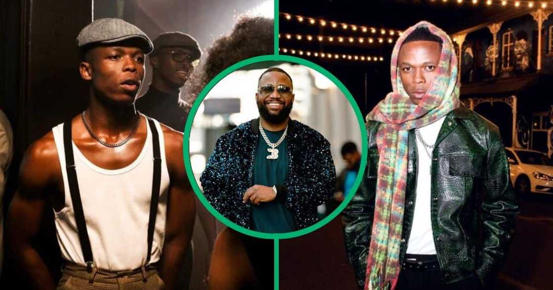 Owner of Billiato gin Cassper Nyovest and its brand ambassador Toss. Owner of Billiato gin Cassper Nyovest and its brand ambassador Toss.