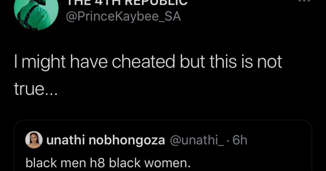 Prince Kaybee Admits to Cheating, Disputes Hating Black Women Prince Kaybee Admits to Cheating, Disputes Hating Black Women
