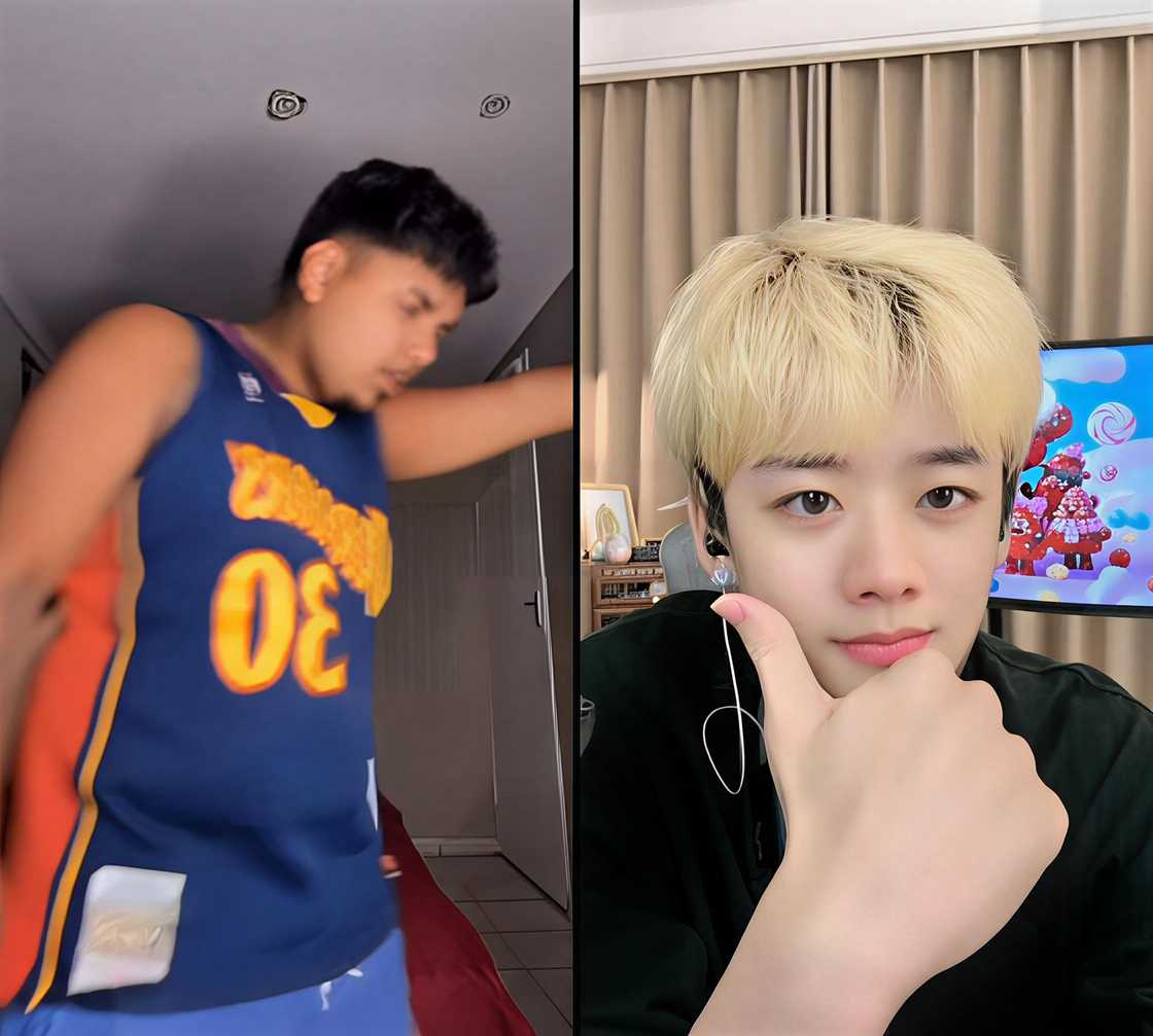 A man in South Africa and a Thai participant joined an online dance lesson. A man in South Africa and a Thai participant joined an online dance lesson.