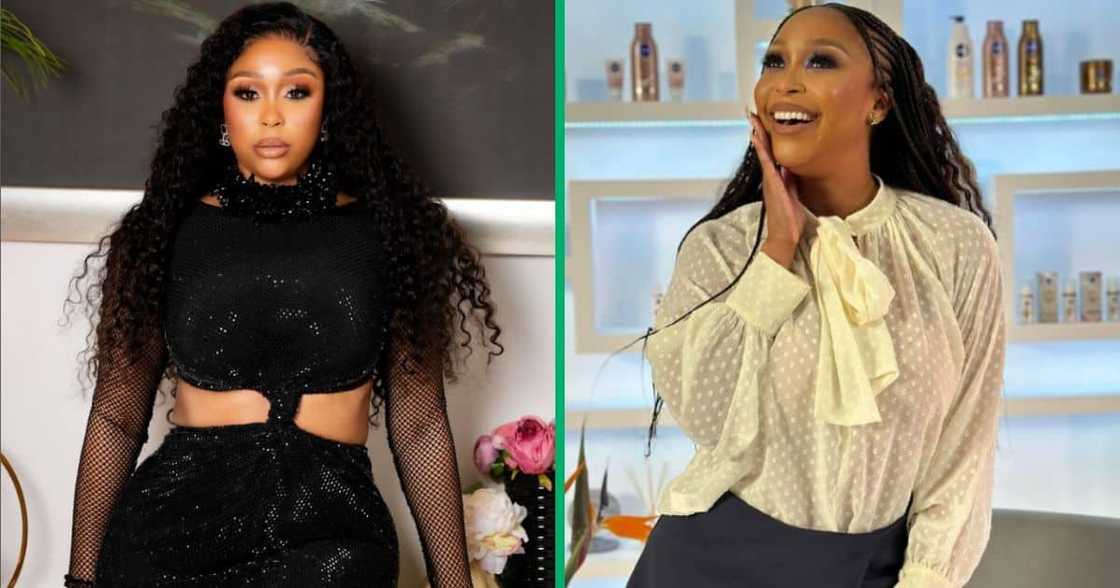 Minnie Dlamini rocked a brown two-piece swimsuit on her recent outing. Minnie Dlamini rocked a brown two-piece swimsuit on her recent outing.