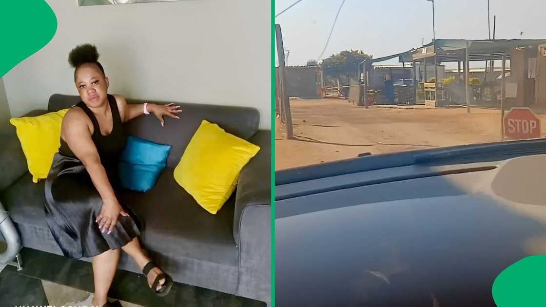 A TikTok user amused social mdia users after showing them a kasi security point in Soshanguve A TikTok user amused social mdia users after showing them a kasi security point in Soshanguve
