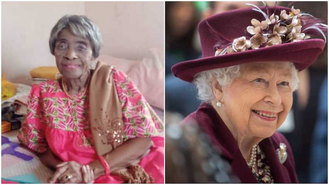Massive reactions as Nigerian lady shares picture of her grandma who is same age with Queen Elizabeth Massive reactions as Nigerian lady shares picture of her grandma who is same age with Queen Elizabeth