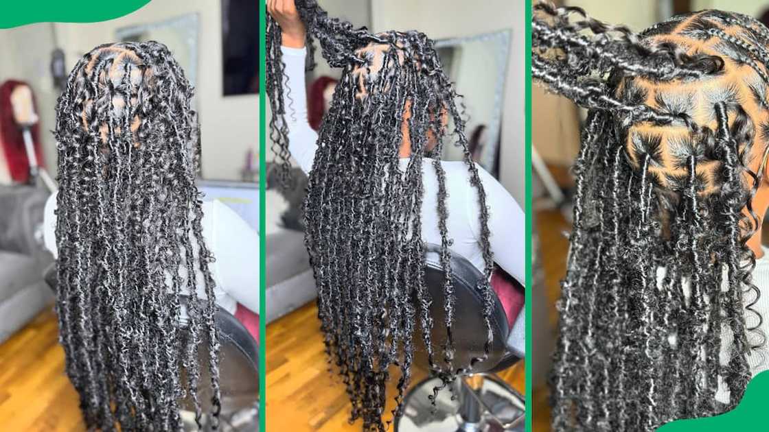 Long goddess butterfly locs Long goddess butterfly locs