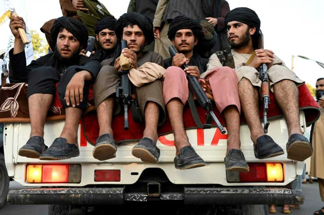 File photo of Taliban fighters in the back of a pick-up truck in Kabul. Last year, the Taliban's supreme leader said fighters were forbidden from pressuring women into marriage File photo of Taliban fighters in the back of a pick-up truck in Kabul. Last year, the Taliban's supreme leader said fighters were forbidden from pressuring women into marriage