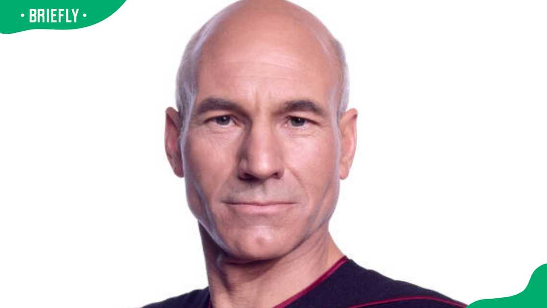 Captain Jean-Luc Picard posing for a portrait