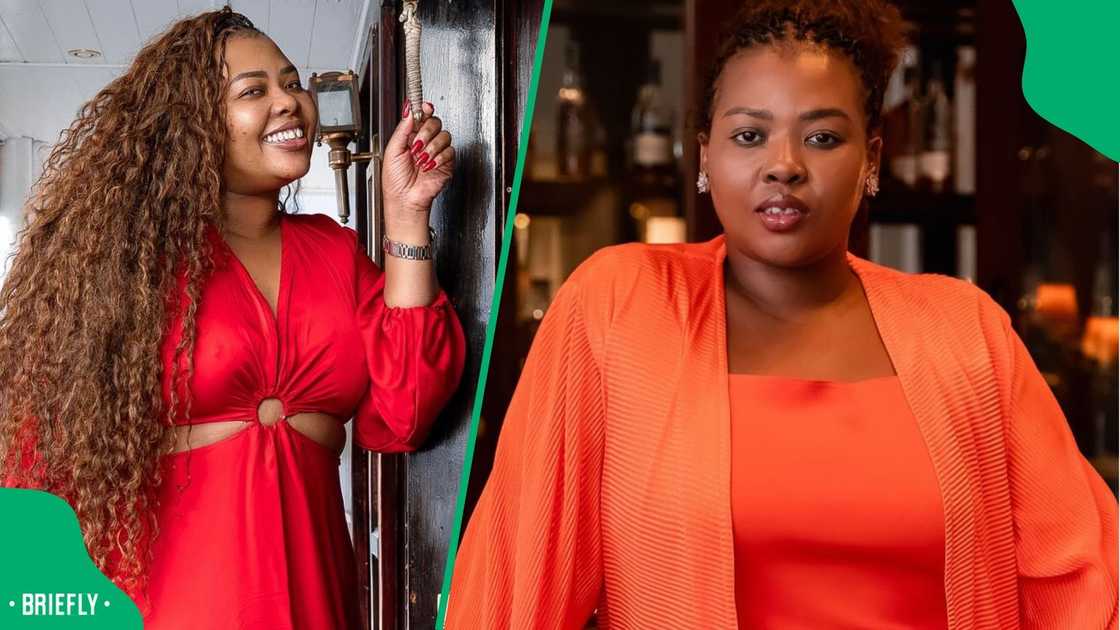 Anele Mdoda recently tied the knot with Bonelela James. Anele Mdoda recently tied the knot with Bonelela James.