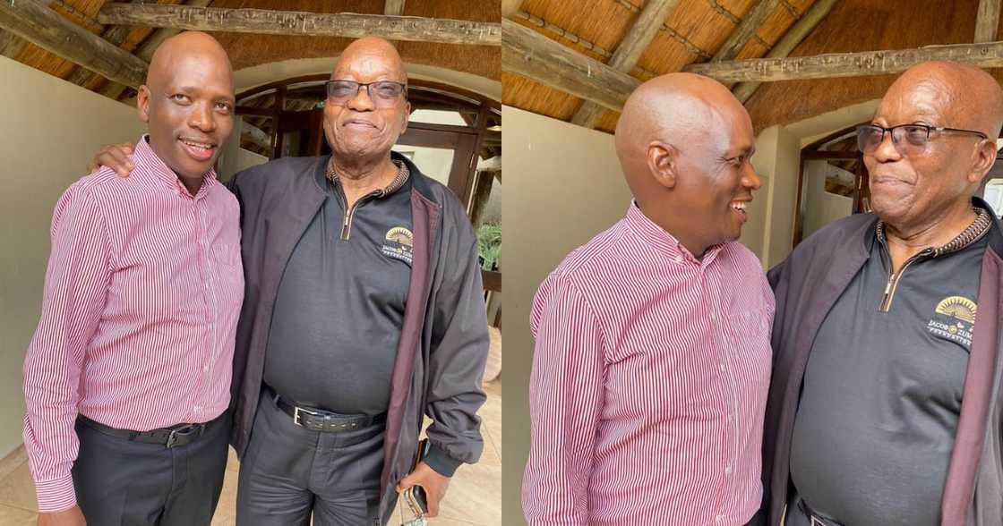 Jacob Zuma hosts another guest at Nkandla, Hlaudi Motsoeneng Jacob Zuma hosts another guest at Nkandla, Hlaudi Motsoeneng
