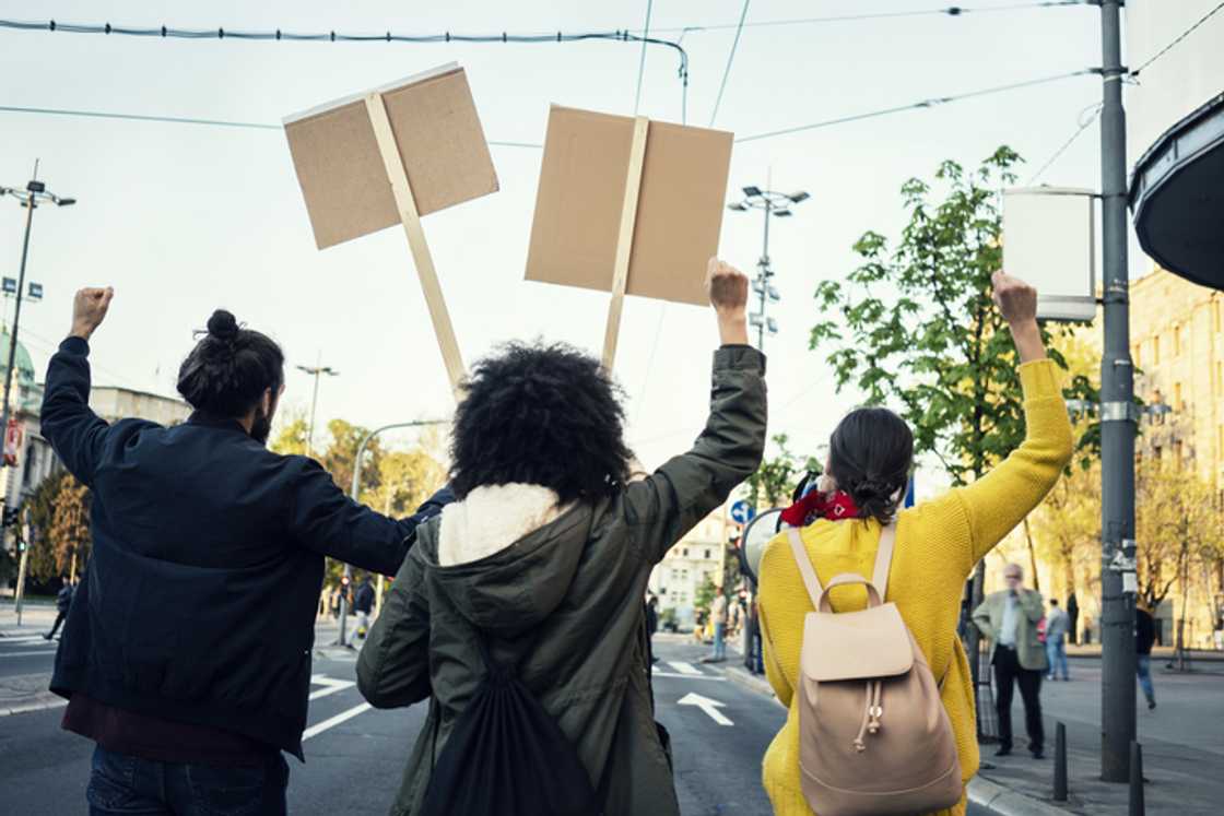 A student from Wits left many South Africans confused over their involvement in the protest. A student from Wits left many South Africans confused over their involvement in the protest.