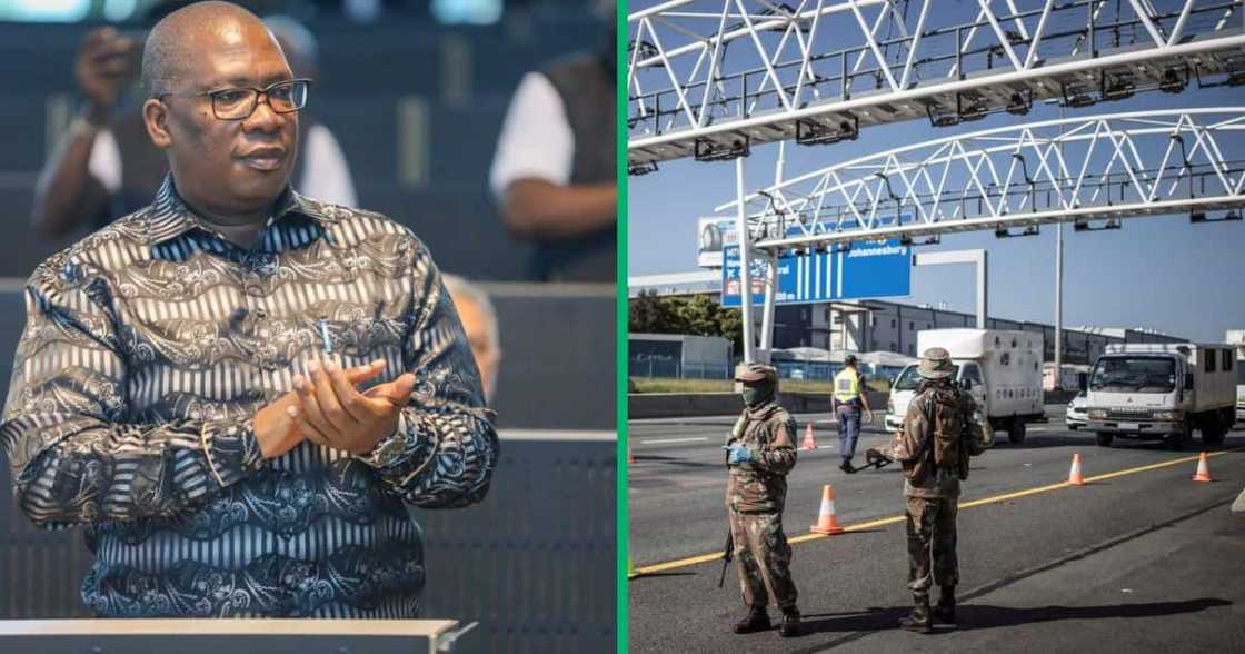 Panyaza Lesufi announced that the e-toll system in Gauteng will be scrapped from next month Panyaza Lesufi announced that the e-toll system in Gauteng will be scrapped from next month