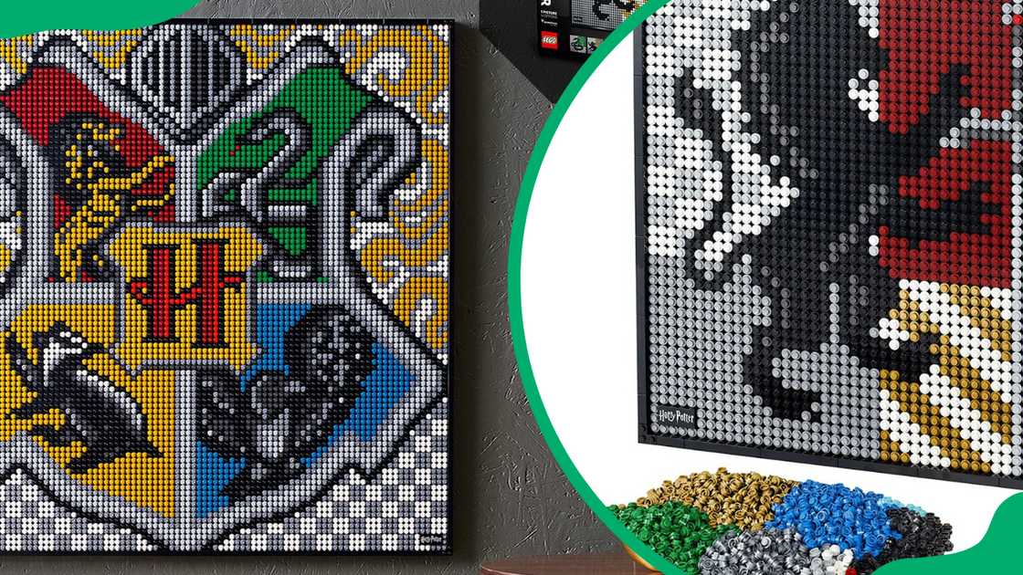 LEGO Art Harry Potter Hogwarts Crests LEGO Art Harry Potter Hogwarts Crests