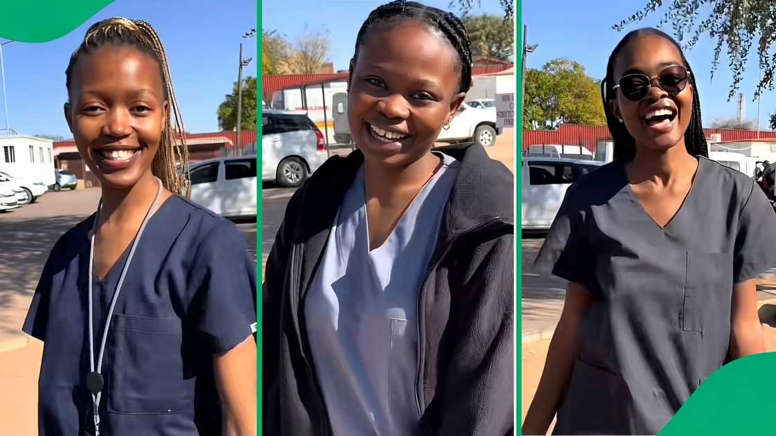 A TikTok video shows medical students revealing themselves before and after working in the mortuary.