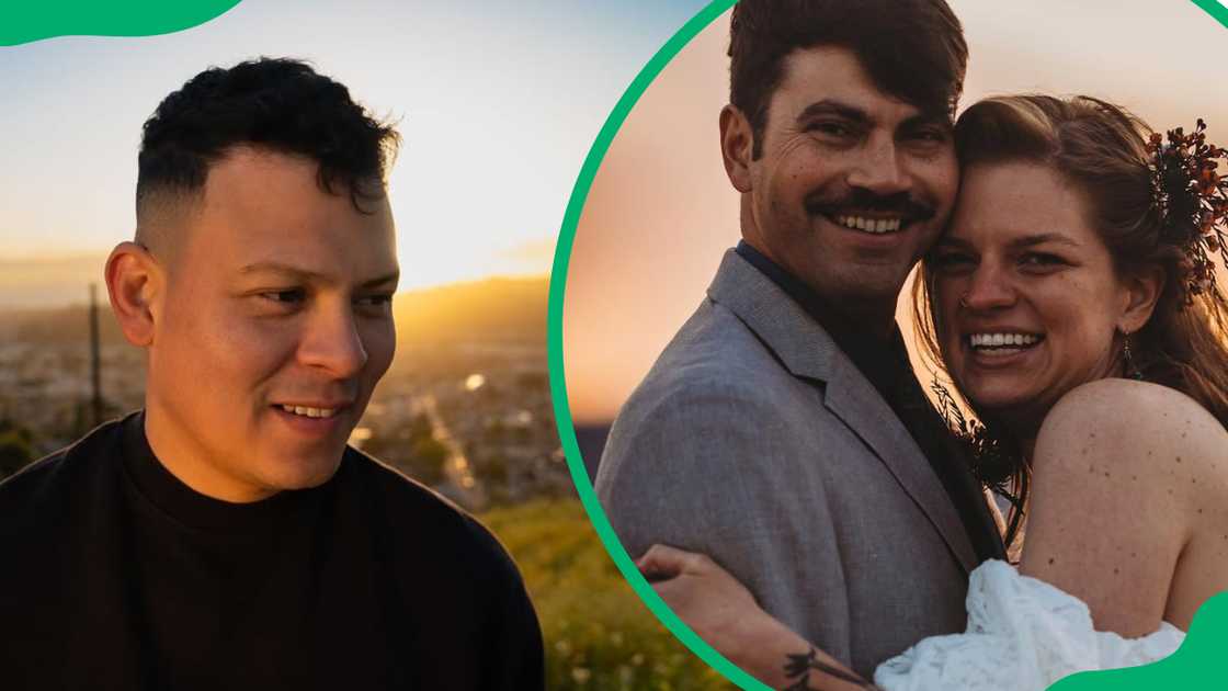 Yamir Castillo (L). Chelsea Macek with her husband, Daniel Colombo (R)