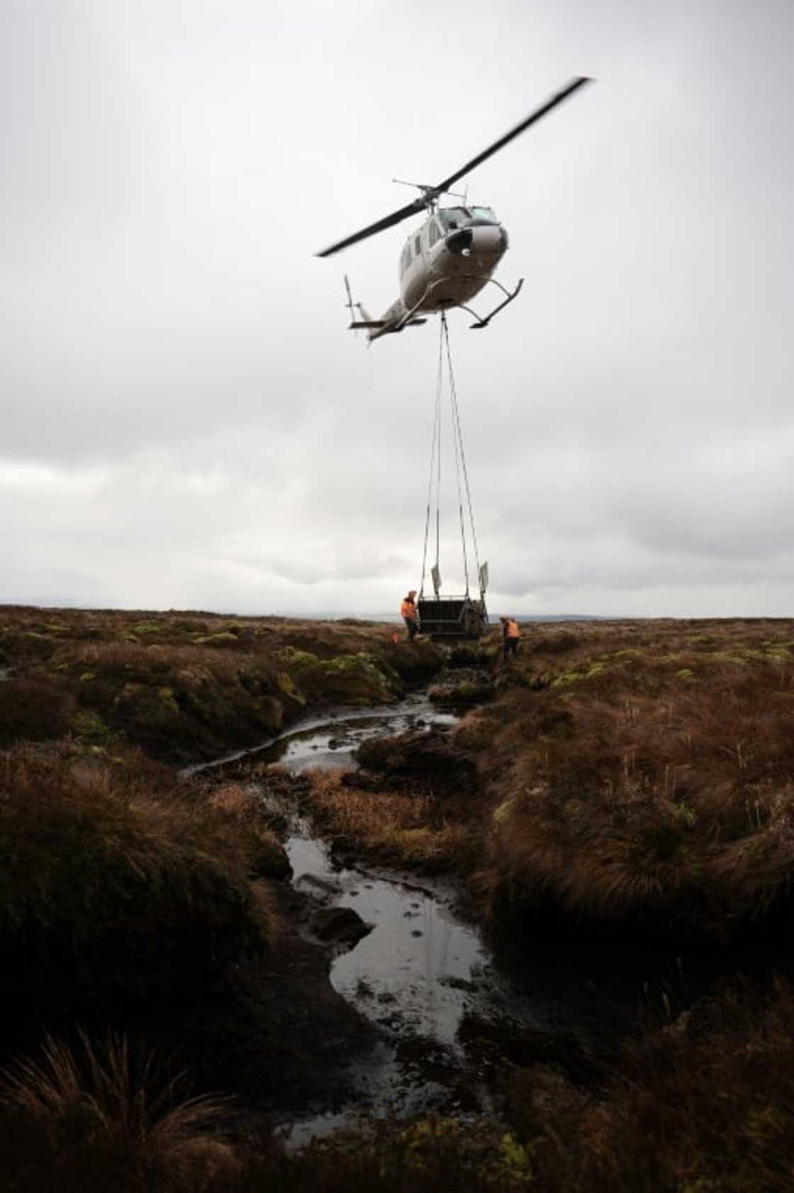 Currently, the 450 hectares (1,112 acres) of peatland by draining and others like it in Britain and beyond are releasing greenhouse gases Currently, the 450 hectares (1,112 acres) of peatland by draining and others like it in Britain and beyond are releasing greenhouse gases