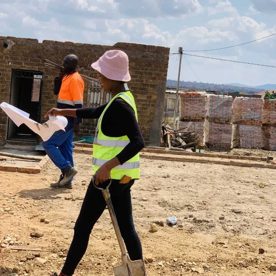 Hlayisani Sono aims to recurit more women in the field of construction. Hlayisani Sono aims to recurit more women in the field of construction.