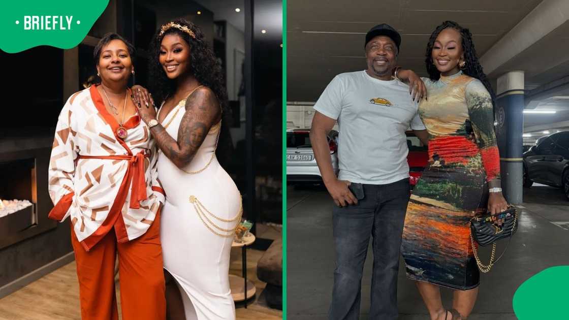 Lamiez and her parents spent some time together.