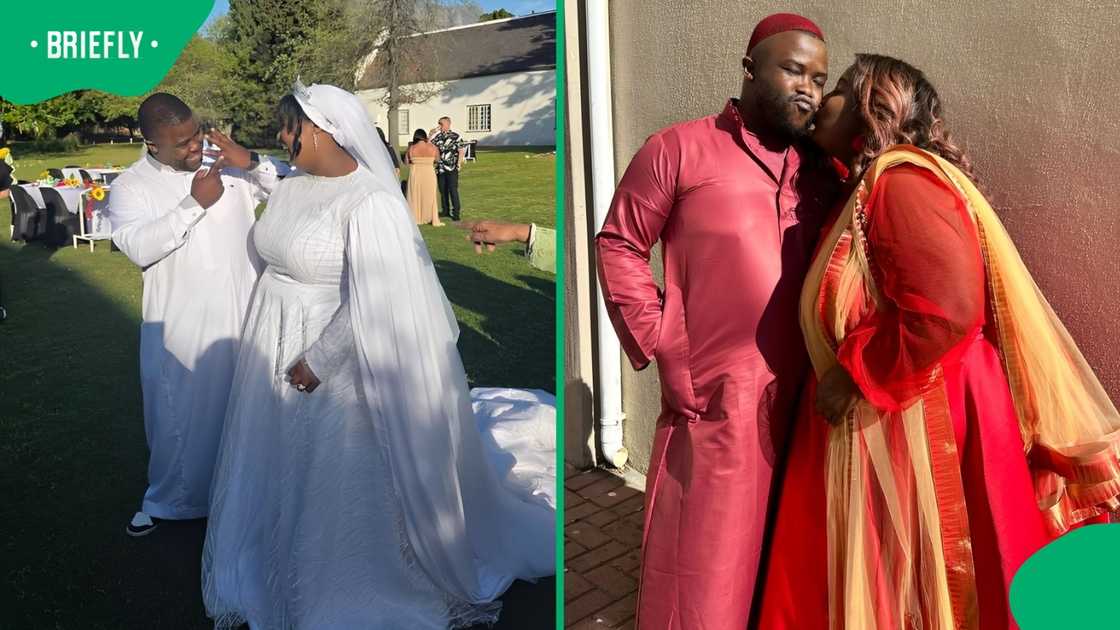 A Muslim woman showed snippets of her wedding day.