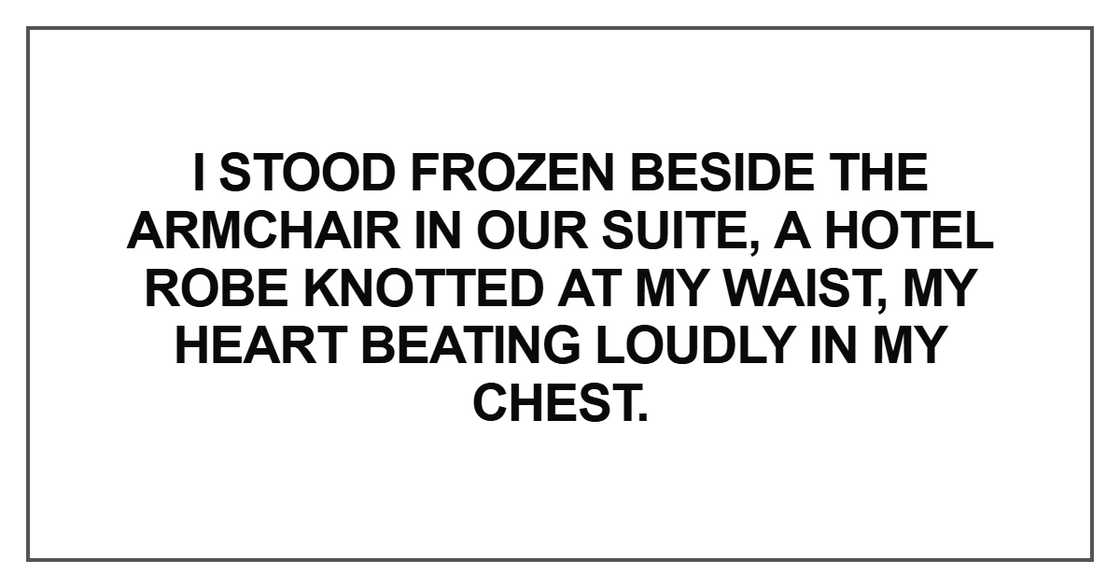 I stood frozen beside the armchair