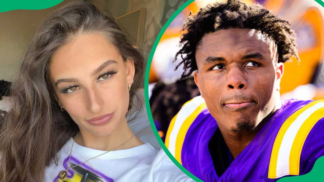 Cydney Theard (L). Kyren Lacy at the Tiger Stadium in 2024 (R)