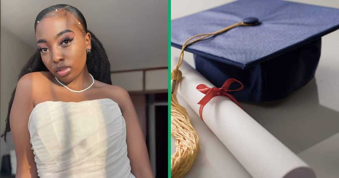 A young woman shared a touching video showing her father hugging her at graduation A young woman shared a touching video showing her father hugging her at graduation